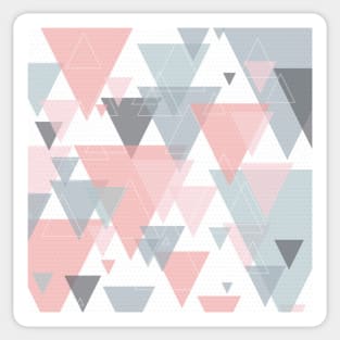 Scandinavian style triangles Sticker